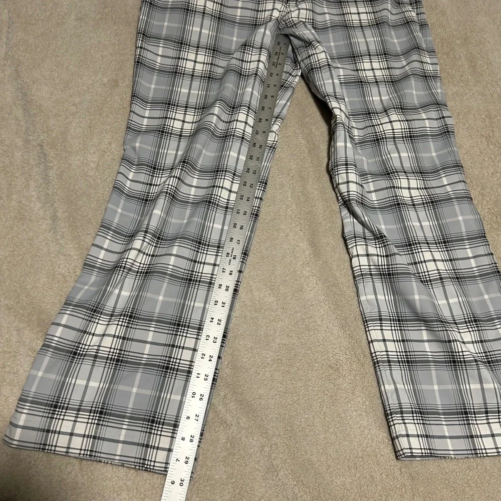 Nike Golf Pants Mens 36 30 Grey Plaid Dri-FIT Tour Performance Checkered 1081